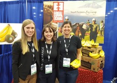 Left to right: Emily Gove, Angelica Hicks and Nicole Vitello of Equal Exchange.